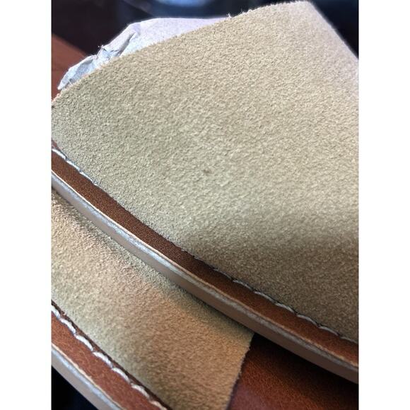 Beach By Matisse Bali Slide Sandals 10M Suede Leather Tan Resort Beach Coastal - Picture 9 of 9